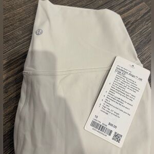 Lululemon high rise align cropped legging 23” size 10 - new with tag COLOR BONE